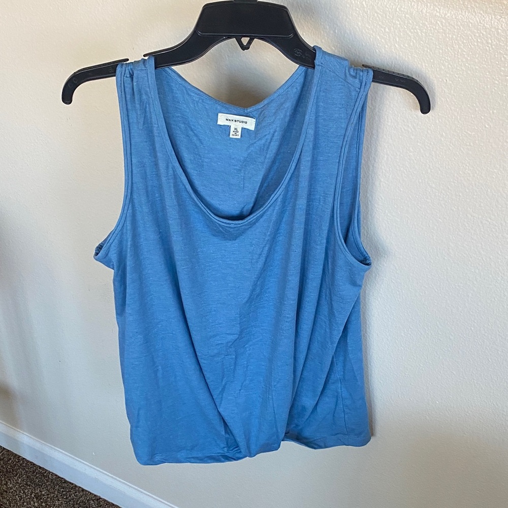 Max Studio Blue Tank Top
